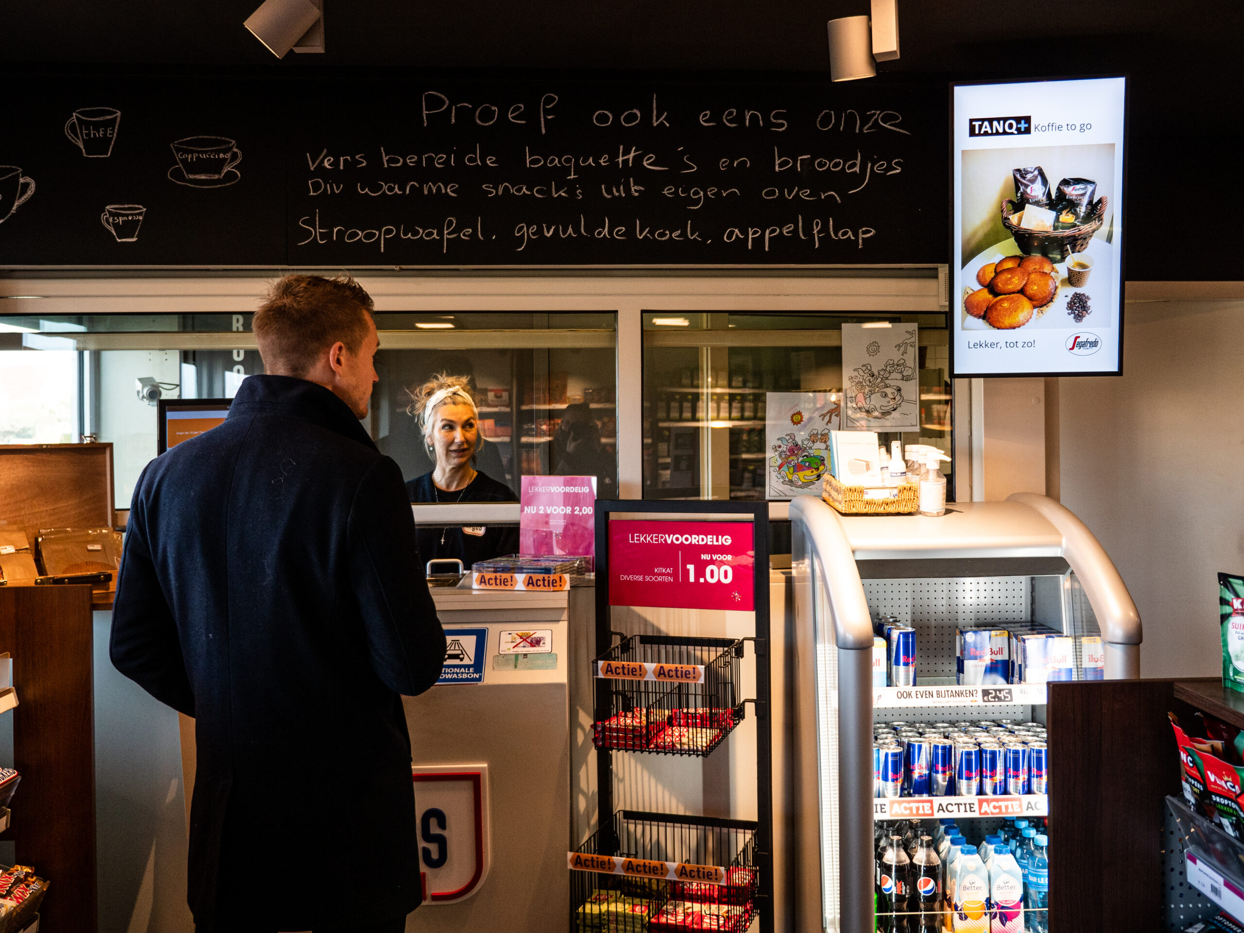 MenuTV bij een tankstation! Narrowcasting bij de TANG