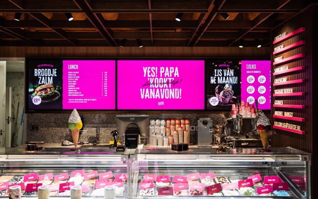 Menuschermen bij Tastoe van Marketing in Beeld