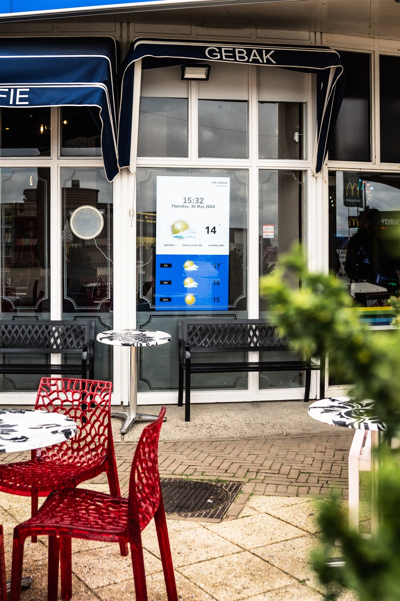 Etalage Schermen Marketing in Beeld
