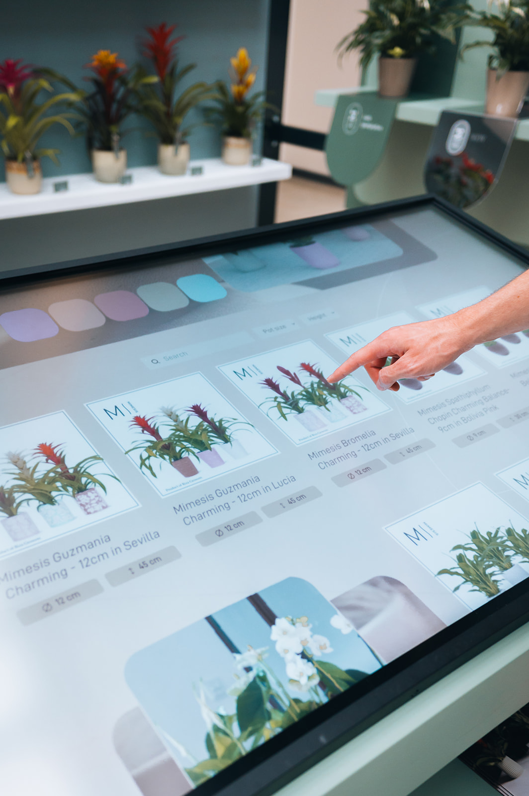Horecazaak van Have a Roll waar digitale menuborden de winkelbeleving versterken