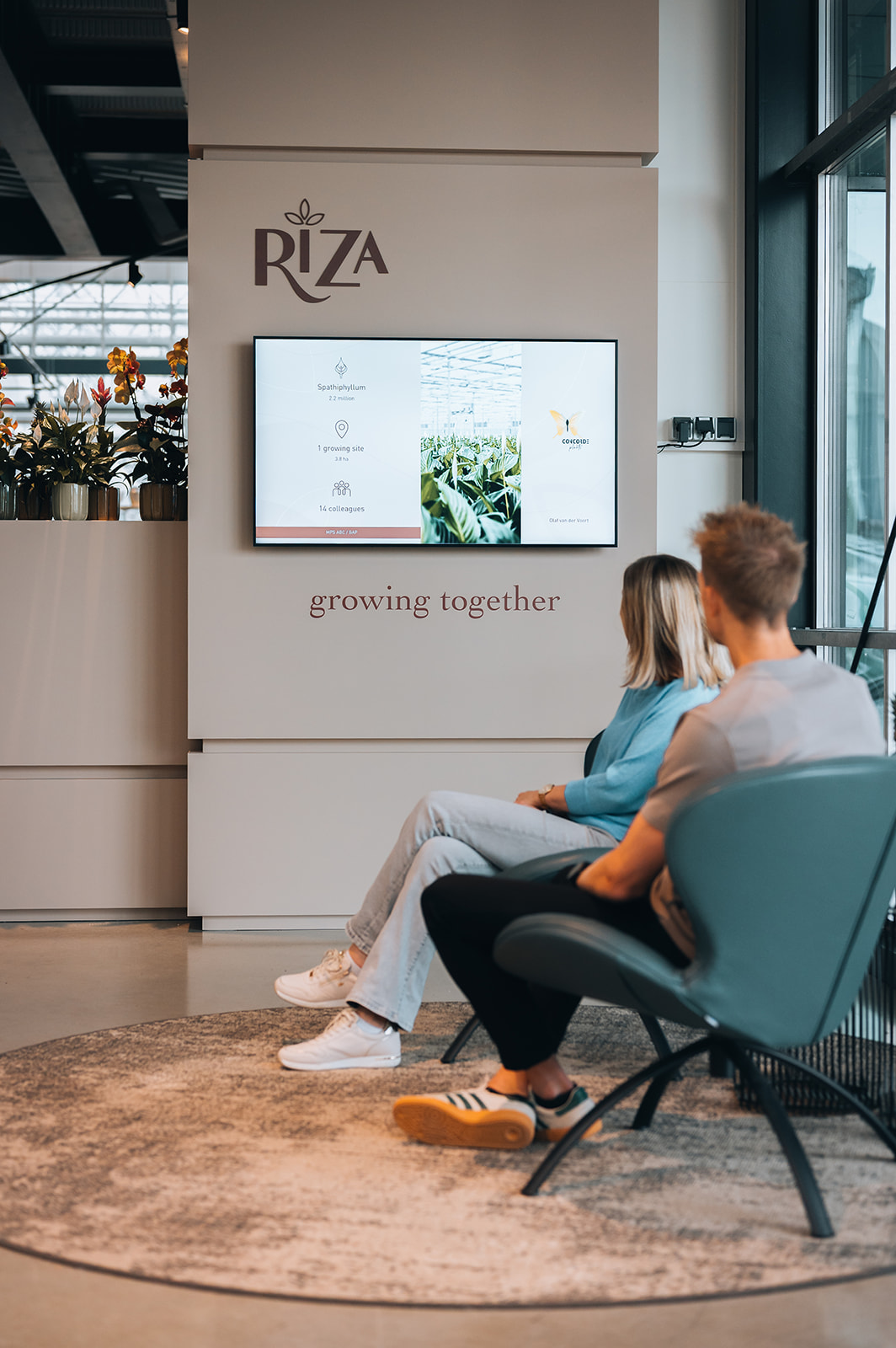 Digitale menuschermen in een Have a Roll vestiging met dynamische menupresentatie