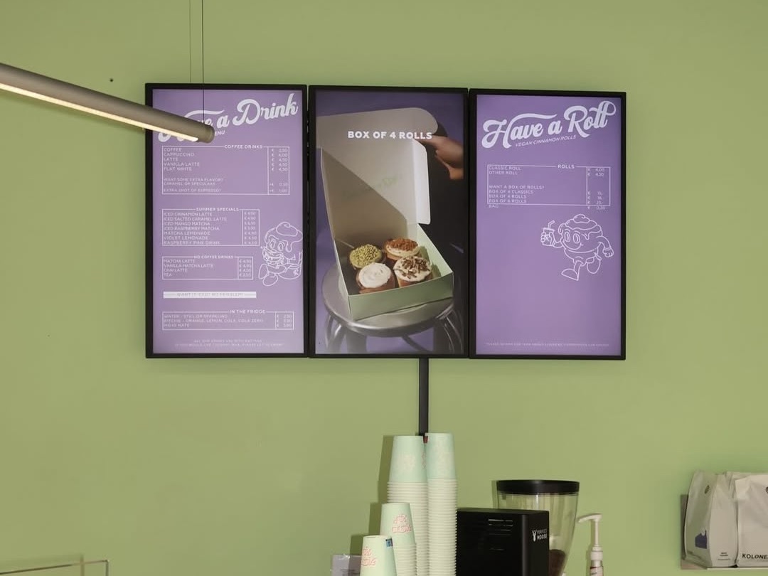 Have a Roll kiest voor digitale menuschermen
